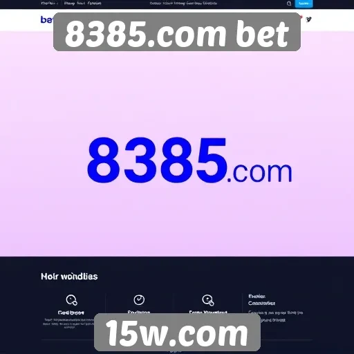 Análise da interface do site 8385.com bet